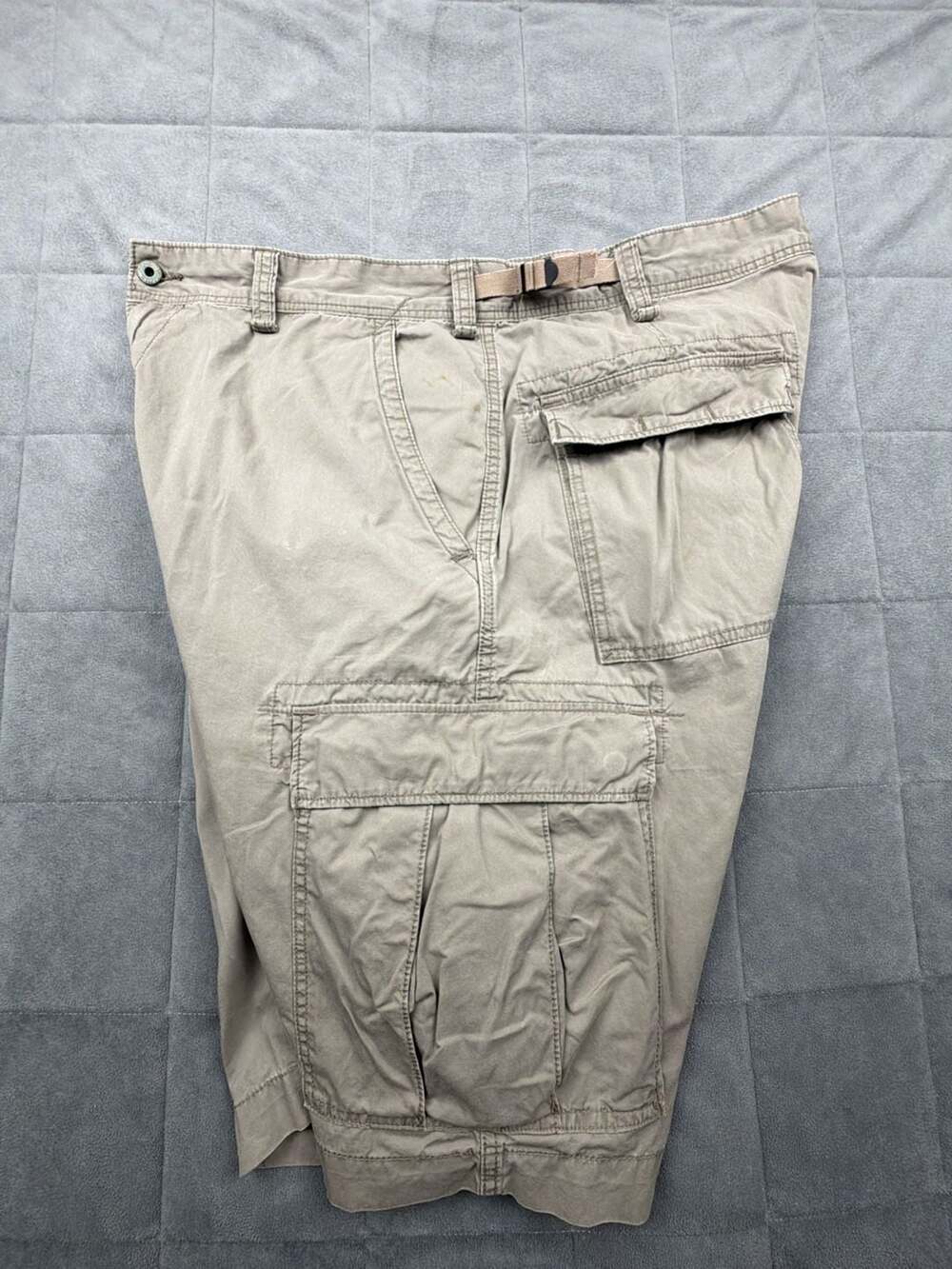 Polo Jeans Co. Ralph Lauren Vintage Military Surplus Khaki Cargo Shorts Size 40 - Picture 3 of 7
